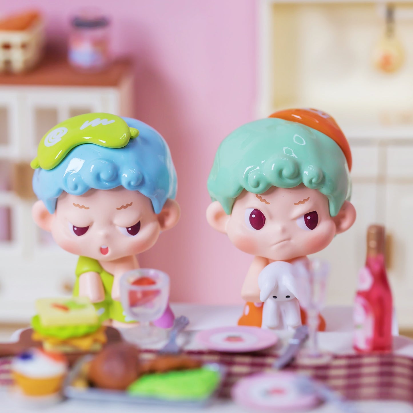 NIMOO GoodNight Party Mini Figurines Blind Box Gift Cute Desk Decor Dolls Collectible Toys Surprise Birthday Present