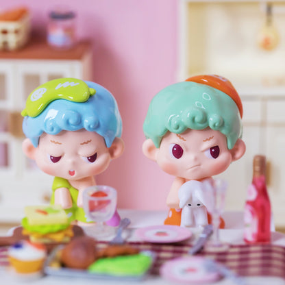 NIMOO GoodNight Party Mini Figurines Blind Box Gift Cute Desk Decor Dolls Collectible Toys Surprise Birthday Present