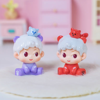 NIMOO GoodNight Party Mini Figurines Blind Box Gift Cute Desk Decor Dolls Collectible Toys Surprise Birthday Present