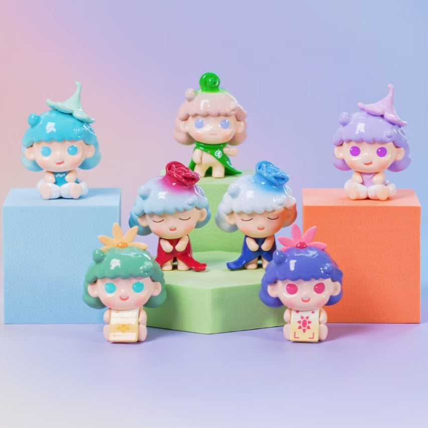 LATTA Flower Sprite Mini Figurines Blind Box Gift  Cute Desk Decor Dolls Collectible Toys Surprise Birthday Present