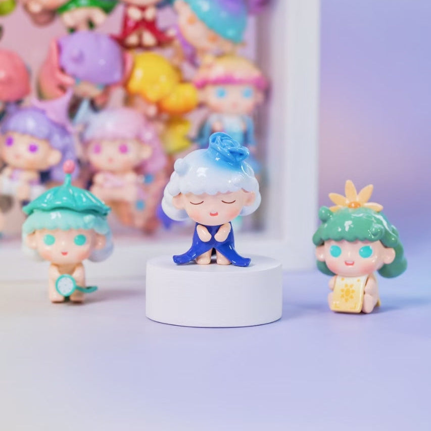 LATTA Flower Sprite Mini Figurines Blind Box Gift  Cute Desk Decor Dolls Collectible Toys Surprise Birthday Present