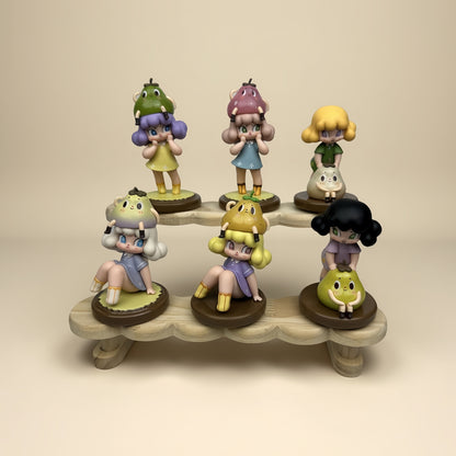 Xiaduoduo Yali Mini Figurines Blind Box Gift Cute Desk Decor Dolls Collectible Toys Surprise Birthday Present