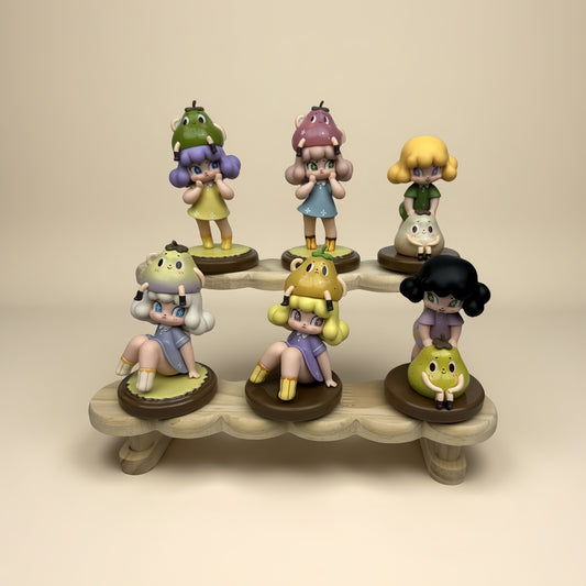 Xiaduoduo Yali Mini Figurines Blind Box Gift Cute Desk Decor Dolls Collectible Toys Surprise Birthday Present