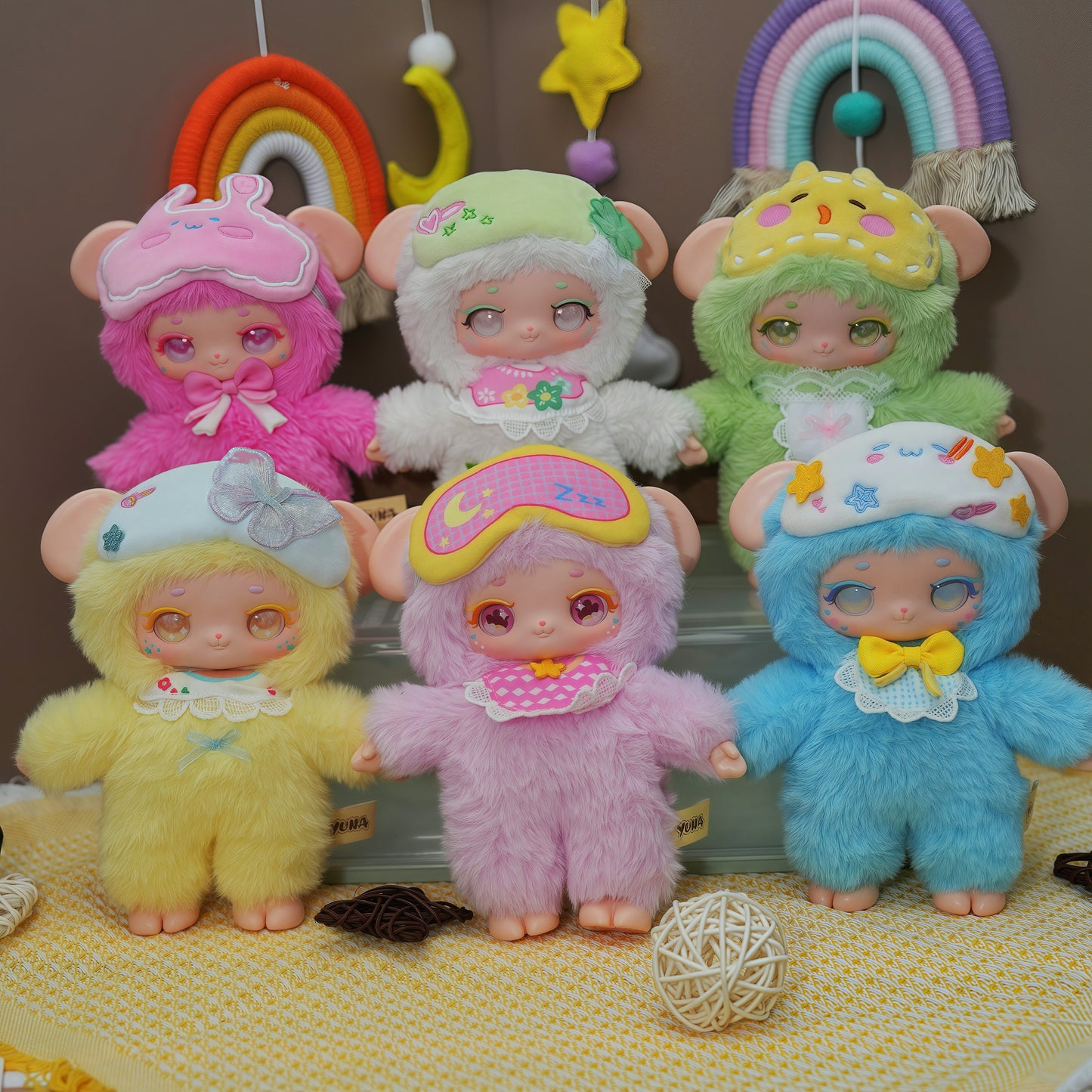 Goodnight Yuna Sheep Sheep Mini Figurines Blind Box Gift Cute Desk Decor Dolls Collectible Toys Surprise Birthday Present